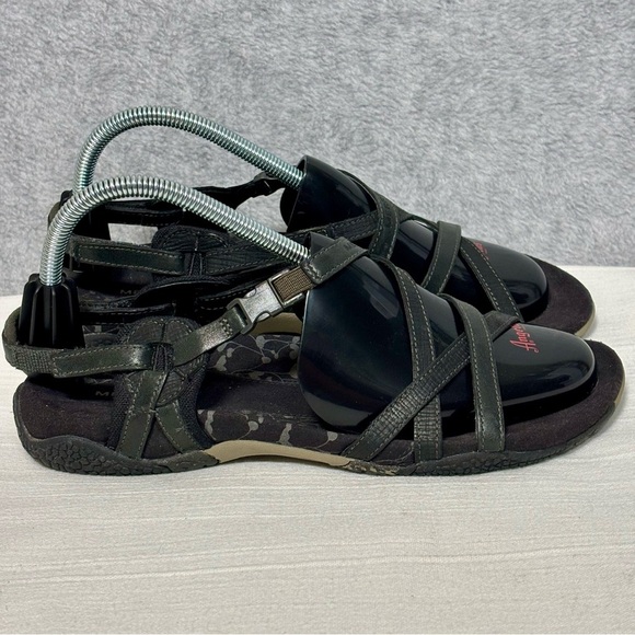 Merrell San Remo Strappy Leather Outdoors Sandals-Black-Women Size 9 - Picture 2 of 12